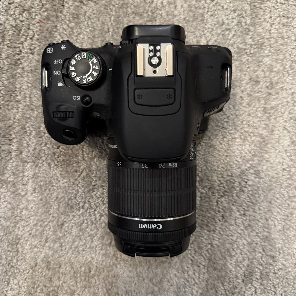 Canon EOS Rebel T5i Black DSLR Camera with Portable Battery Charging Box